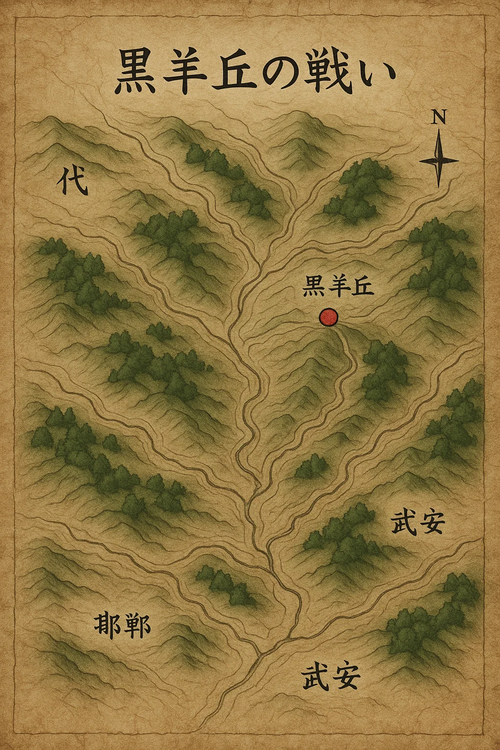 「キングダム」黒羊丘の戦いはどこで起きた？史実と地図から戦場を調査