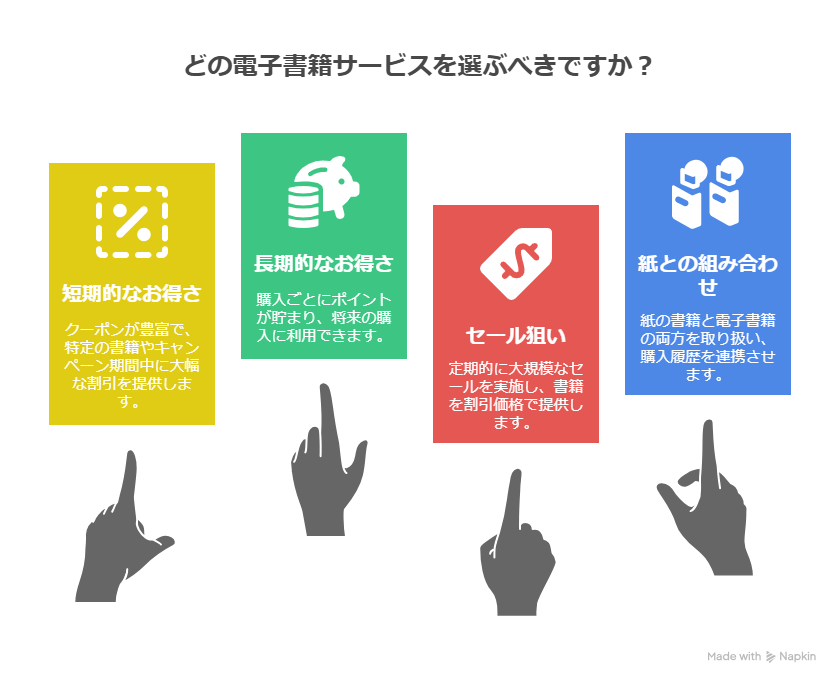 2025年最新版 電子書籍サービス徹底比較｜価格・クーポン・ポイント還元で節約
