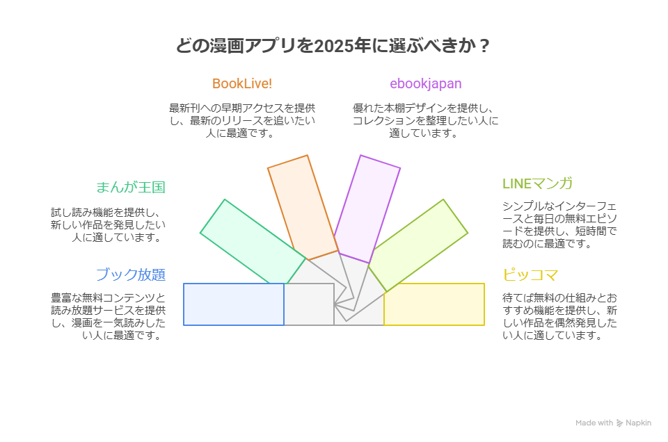 漫画アプリおすすめランキング2025｜無料で読める作品数や使いやすさを徹底比較