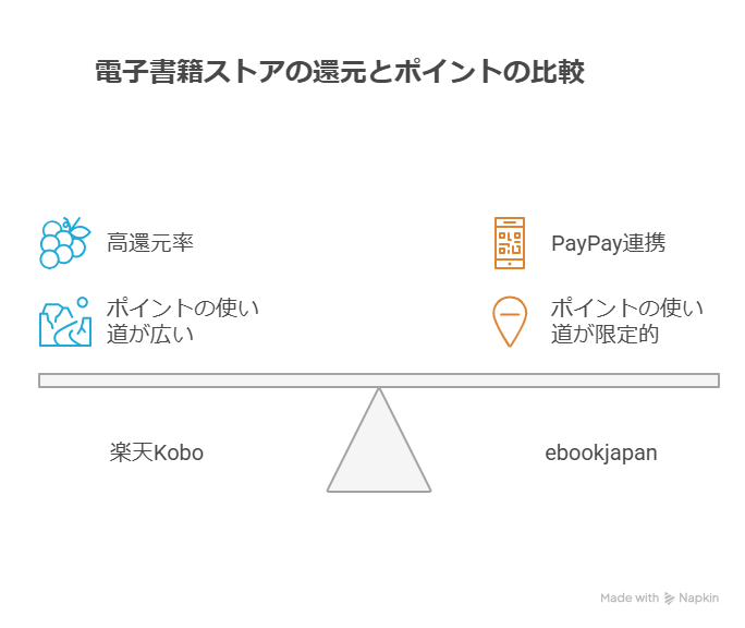 電子書籍ストア還元率ランキング｜PayPay・楽天ポイント・dポイントで一番お得なのは？