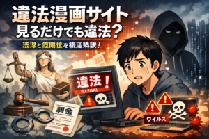 違法漫画サイトは見るだけでも違法？法律と危険性を解説