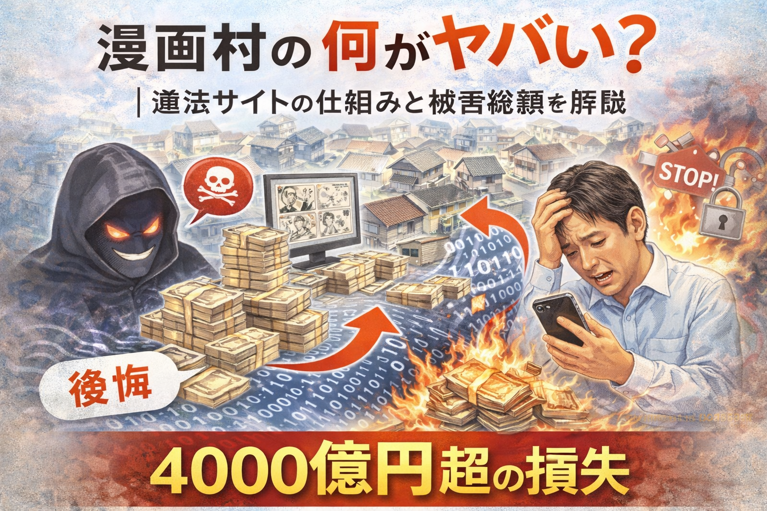 漫画村の何がヤバい？違法サイトの仕組みと被害総額を解説