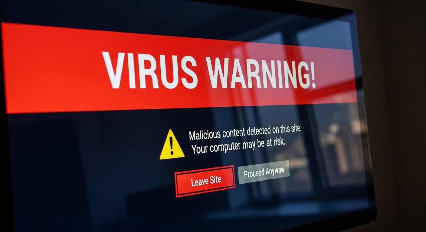 漫画サイトでウイルス警告が出た！AVサイトに飛ぶ原因