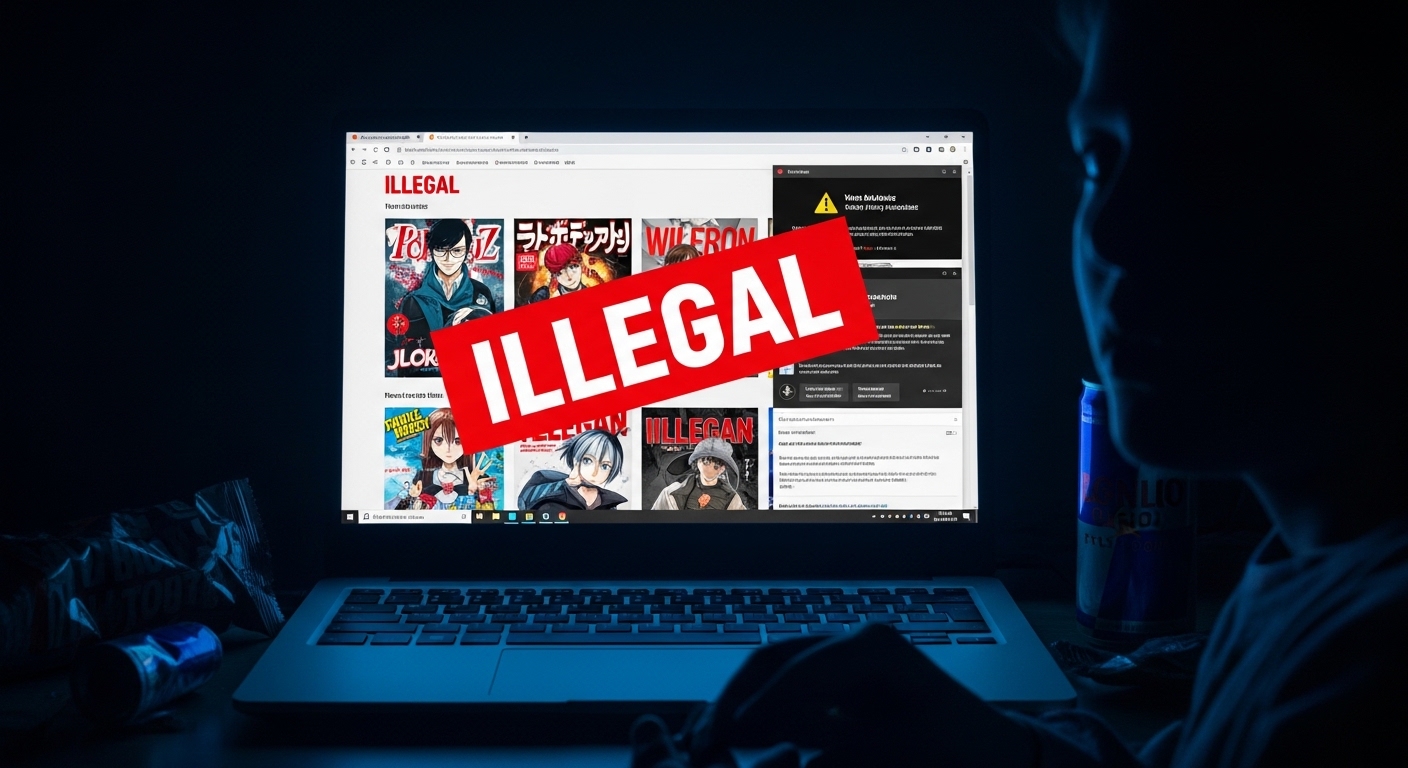 違法漫画サイトは見るだけでも違法？法律と危険性を解説