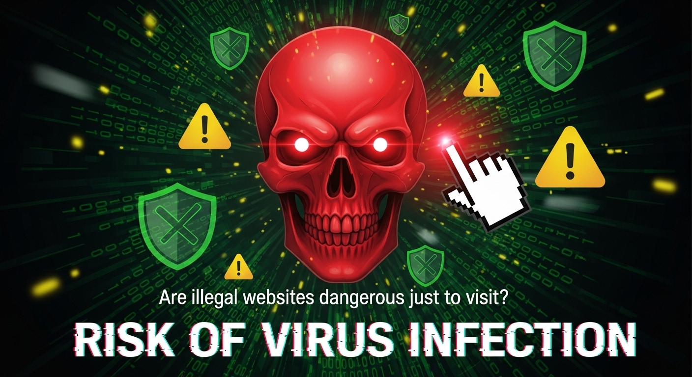 違法サイトは見るだけで危険？ウイルス感染のリスクを解説