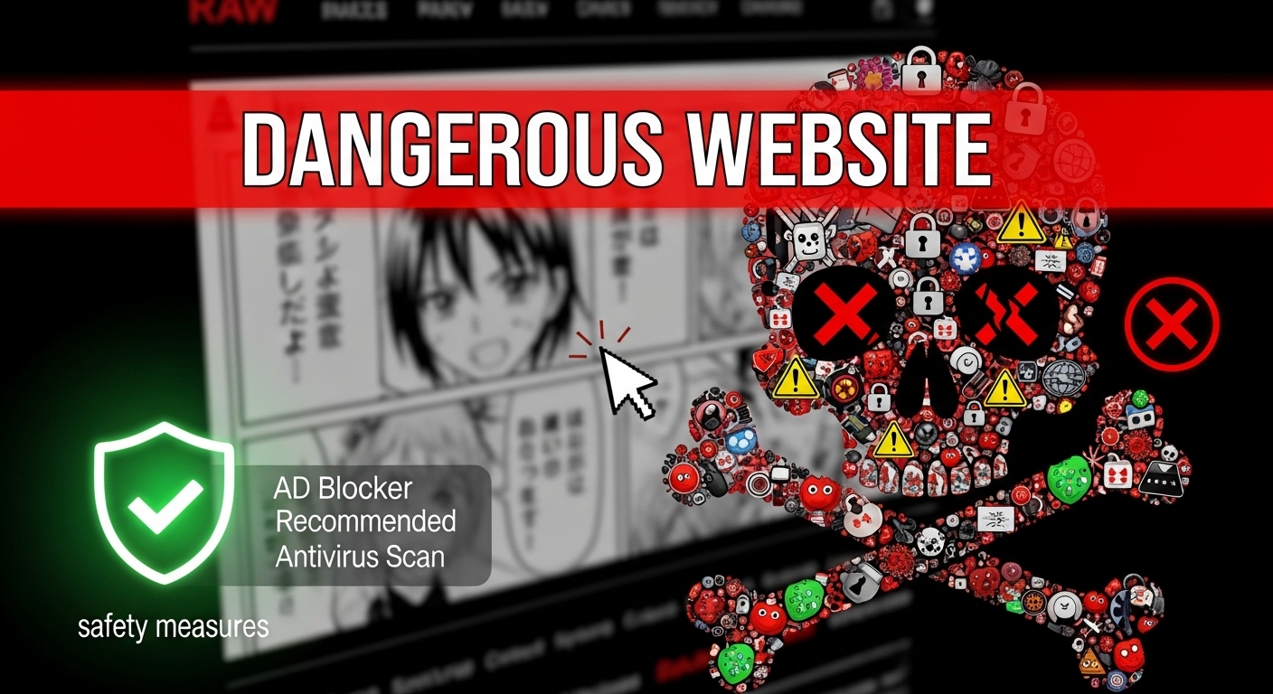 海賊版サイトは危ない?漫画raw利用のリスクと安全対策を解説