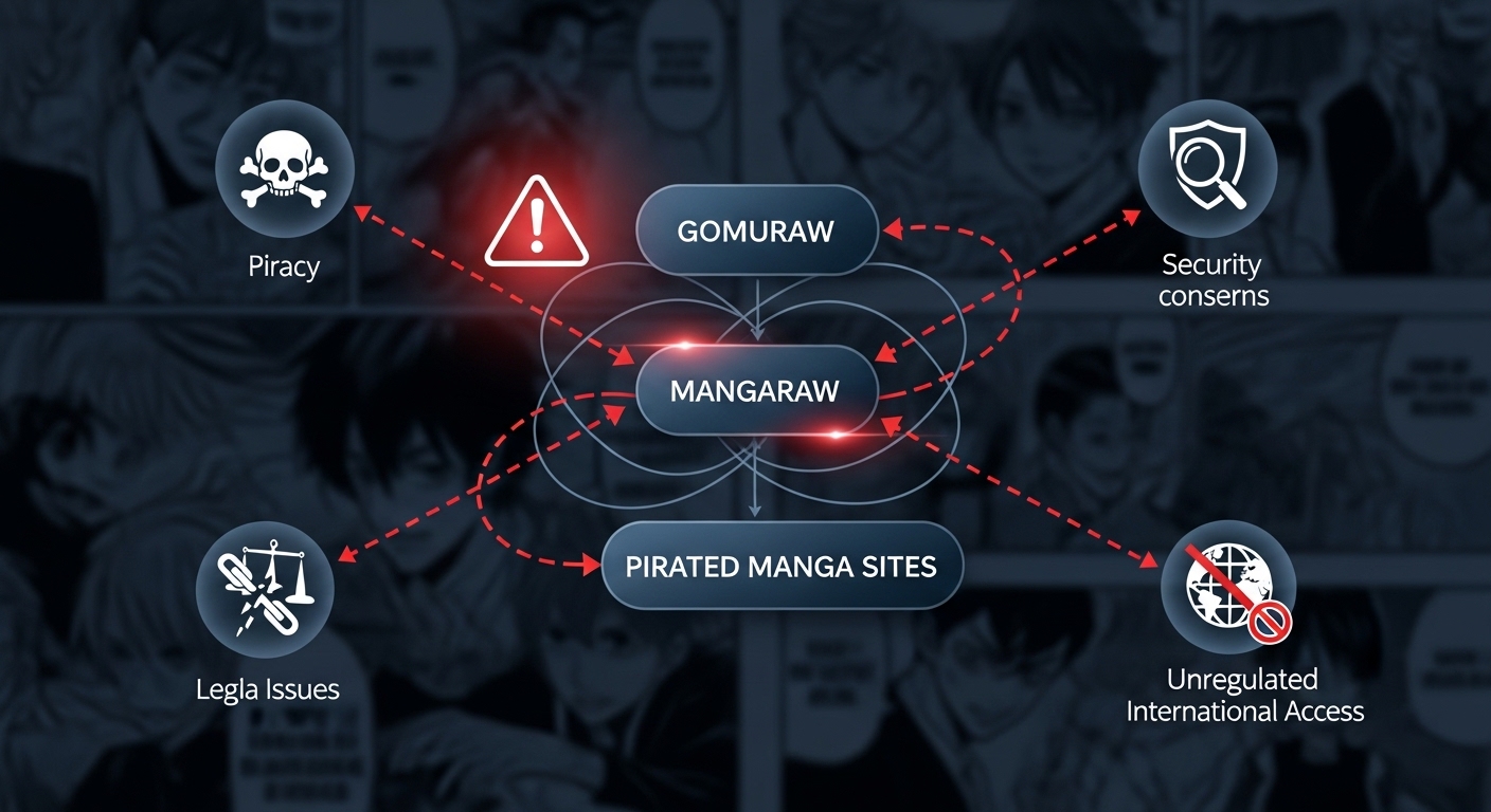 gomurawは違法サイト?漫画rawとの関係と安全性を徹底解説