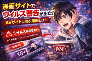 漫画サイトでウイルス警告が出た！AVサイトに飛ぶ原因